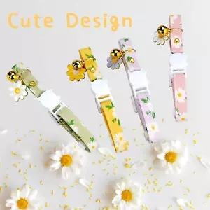 Cat Dog Pet Collar Breakaway Safety Buckle Bell Charm Flowers print 4pk 7-12 in - Picture 1 of 4