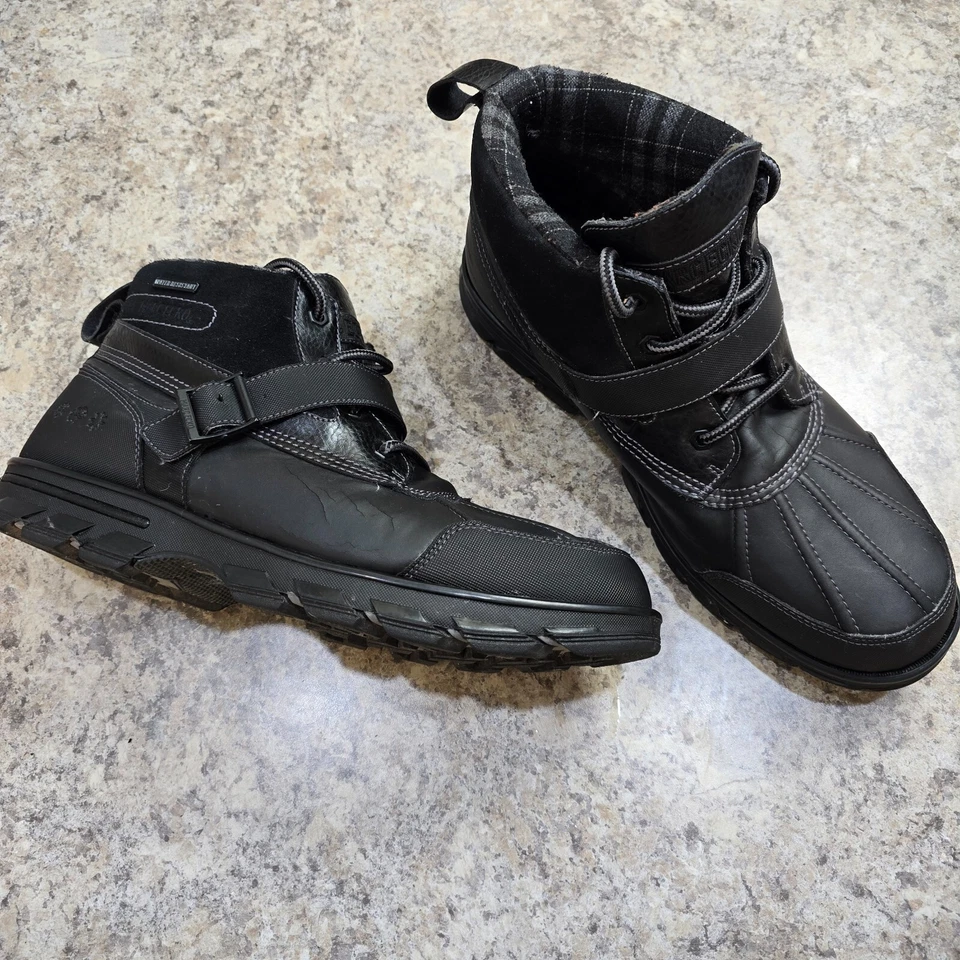 Marc Ecko Unlt. Botas Talla 13 Negro Grierson Silvretta Botín Invierno Tobillo Golpeando Foto 1 de 4