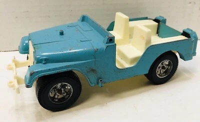 Винтажный Hubley игрушка Jeep #1710 Aqua синий Ланкастер PA США *неполный - Изображение 1 из 4