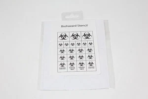 Warhammer Tabletop Gaming Airbrush Biohazard Vinyl Stencil - Picture 1 of 2