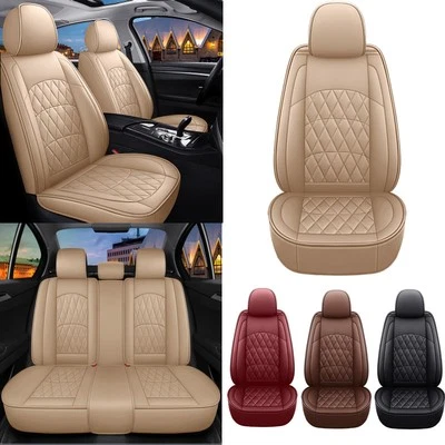 Juego completo de funda de asiento de cuero PU para Audi A4 A6 8WJ 8W5 8H7 8E2 4A5 5 asientos Foto 1 de 4
