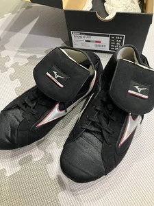 MIZUNO Boxing Shoes EF-FOT 21GA180003 US10.5 ( 28.5cm ) Black Silver Red Japan - Picture 1 of 5