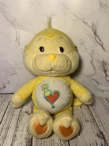 Care Bears 2004 Cousins Playful Heart Monkey 10” Yellow Stuffed Animal Plush Toy - Picture 1 of 4