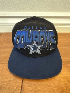 Dallas Cowboys New Era 9FIFTY Snapback Hat Black Blue Spellout Embroidered OSFM - Picture 1 of 18
