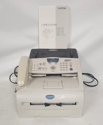 Brother IntelliFAX 2920 Fax Machine Copier Printer Page Count: 6450 + Manual - Image 1 of 4