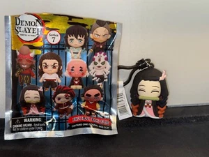 Monogram Manga Demon Slayer Nezuko Kamado 3D Figural Bag Clip Keychain Series 7 - Foto 1 di 1