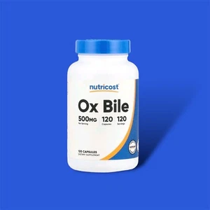Nutricost, OX Bile, bilis de buey, 500 mg, 120 cápsulas - Imagen 1 de 2