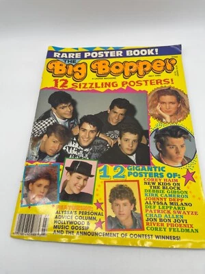 Журнал BIG BOPPER 12 шипящих плакатов июль 1989 NKOTB, Депп, Бон Джови и многое другое - Изображение 1 из 4