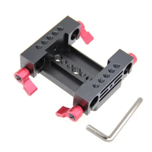 CAMVATE Tripod Mount Plate w/15mm Rod Clamp& 1/4" 3/8" Thread fr DSLR Camera Rig - Picture 1 of 5