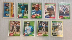 ~~ 1981 All Star Game, Valenzuela RC, Carter, Rose, Schmidt, Brett, Jackson, mor - Picture 1 of 6