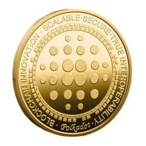 Polkadot DOT Coin Crypto Coins Cryptocurrency Commemorative Token - 2 Pcs - Picture 1 of 4