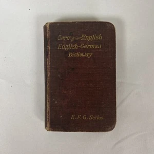 Vintage German-English Dictionary E.F.G. Series - Picture 1 of 14