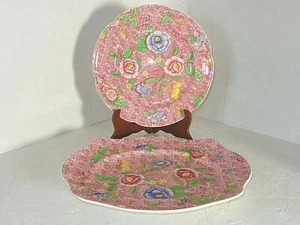 Antique Floral Johnson Brothers ENGLISH COUNTRYSIDE Chintz Platter & Chop Plate - Picture 1 of 5