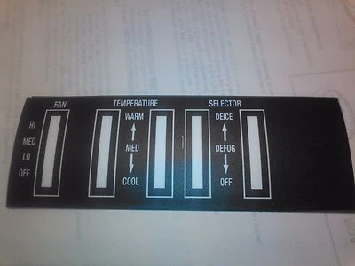 Nuevo de Lote Antiguo 1968 Buick Heat Only SIN ventilación SIN AIRE ACONDICIONADO Control Placa frontal Le Sabre, Riviera, Foto 1 de 3