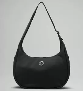 NUOVO Lululemon Mini Borsa Hobo a Spalla Mezzaluna 4L Nero - Foto 1 di 6