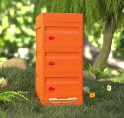 BEEHIVE 3-BOX COMPLETE SET POLYURETHANE BEEKEEPING NuHive - OAKLEIGH SOUTH VIC - image 1 of 4