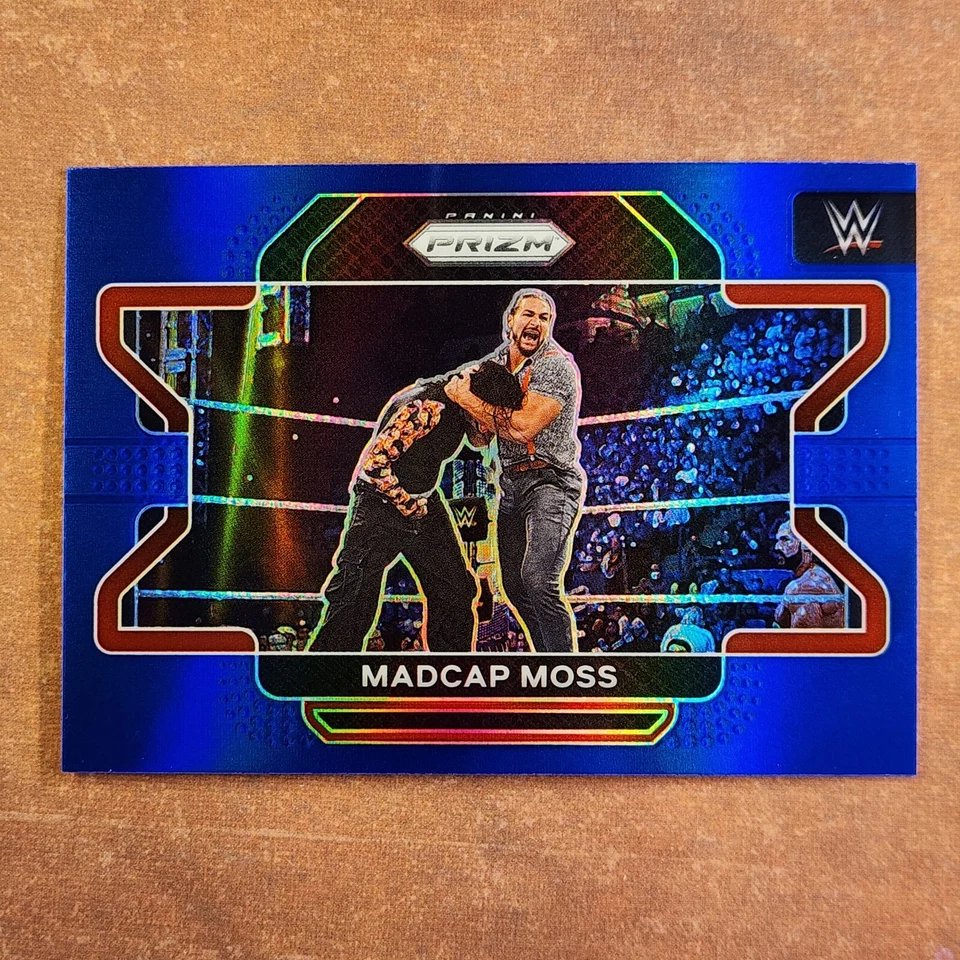 3-05-14 PWE . 2022 panini wwe prizm blue /199 #56 madcap moss - Image 1 of 2
