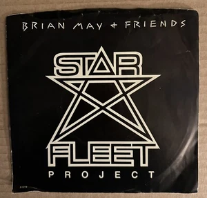 BRIAN MAY STAR FLEET 7" NM RECORD  VG+ PIC SLEEVE [D44-157] Rainbow Label - Picture 1 of 4