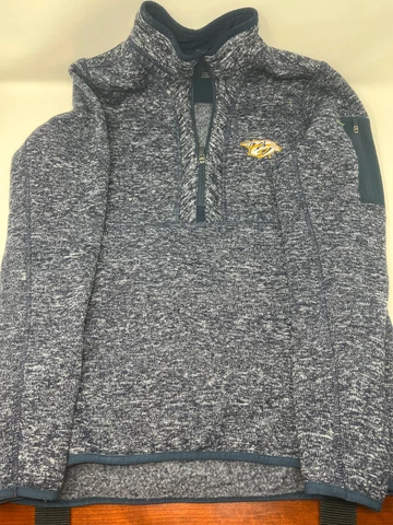 Nashville Predators Quarter Zip Sweater, M Cover