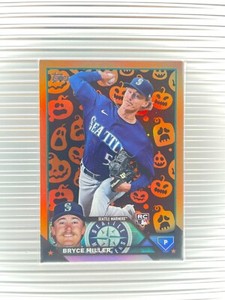 2023 TOPPS UPDATE BRYCE MILLER PUMPKINS FOIL RC SP JACK-O-LANTERN #US178