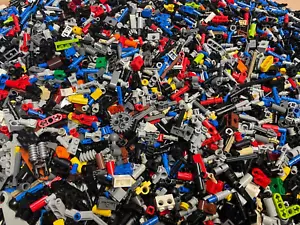 200 Lego Technic Technik Kleinteile Pins Verbinder Zahnräder Halter Gelenk - Bild 1 von 2