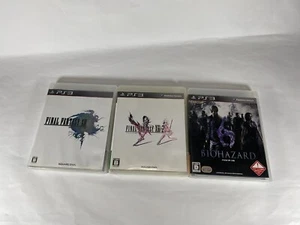 Lot3 PS3 Final Fantasy XIII, XIII-2 & Resident Evil 6 (Biohazard 6) - Japan Spiel - Bild 1 von 24