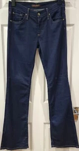 Pantalones de mezclilla JAMES JEANS azul marino algodón REINICIO súper suaves pierna ancha 28 - Imagen 1 de 8
