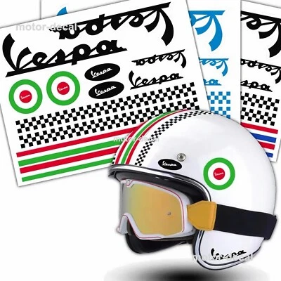 Carenado reflectante para motocicleta scooter carrocería casco insignia Vespa calcomanía pegatina Foto 1 de 3