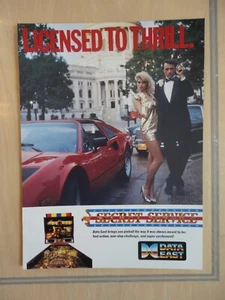 Secret Service Flipperautomat Flyer Original Magazin ausziehbare Werbung - Bild 1 von 2