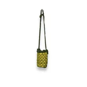 Adorable Handmade Pineapple Bucket or Crossbody Bag with Tie Drawstring Closure - Picture 1 of 2