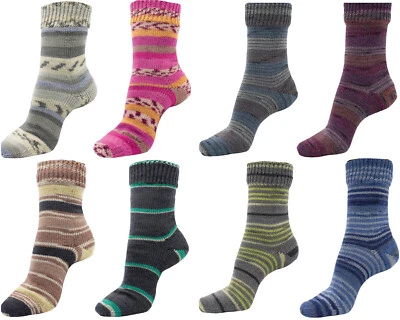 Sockenwolle Strumpfwolle -Aktionsset – 8x 100g pro Knäuel, 4-fädige Wolle - Bild 1 von 2