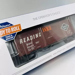 Athearn HO 40' Caja Coche Puerta Superior #18022 Lectura RDG Marrón #ATH73581 - NUEVO - Imagen 1 de 14