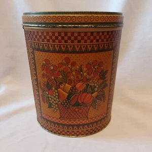Vintage Hallmark 1776 1976 Bicentennial Fruit Tin Collectible Canister 7" - Picture 1 of 8