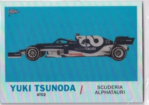 Topps 2021 Chrome Formula 1 No. T61-YT Yuki Tsunoda Refractor - Bild 1 von 2