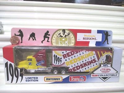 Matchbox Limited Edition 1995 1/80 NFL WASHINGTON REDSKINS Truck Nu in C9MintBox - Image 1 of 3