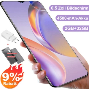 NEU Android Dual SIM Smartphone 6,6 Zoll Handy Ohne Vertrag Octa Core 3+32GB 4G - Bild 1 von 13