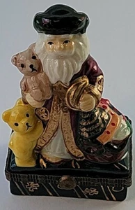 Portagioie con cerniera in porcellana Babbo Natale - Foto 1 di 6