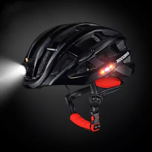 ROCKBROS Fahrradhelm Wasserdicht Helm Radhelm EPS 57-62cm Herren/Damen Schwarz - Bild 1 von 6
