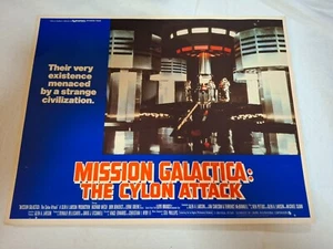Vintage Battlestar Galactica Cardboard Movie Advertisement 35cm x 28cm - Photo 1/5