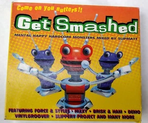 Dreamscape -Get Smashed - 1998 Slipmatt Old Skool Happy Hardcore Double Mix CD - Picture 1 of 6