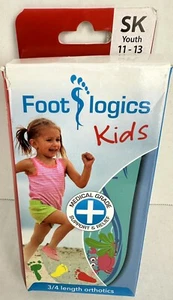 FootLogics Kids Kinder Orthesen Einlegesohle Schuh Stützeinsatz 3/4 Länge Gr. 11-13 - Bild 1 von 4
