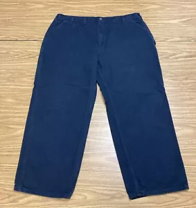 Carhartt Carpenter Hose Herren 48x30 Blau Canvas Loose Original Fit B11 MDT EUC! - Bild 1 von 8