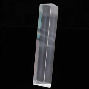 K9 Glass Clear Prism 15 x15 x87 mm Triangular Transparent Light Lens Optics - Picture 1 of 12