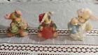 Lot Of 3 Enesco TLP Three Little Pig Figurines Excellent Cond. Mary Rhyner-Nadig