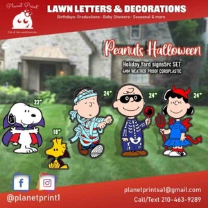 Gartenschilder - Peanuts Halloween Rasendeko Set 5tlg. - Bild 1 von 4