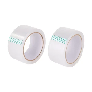 2 Rolls Clear Heavy Duty Sticky Tape Pack 48mm X 50m Sealing Cartoning Packaging - Picture 1 of 4