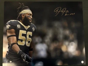 Saints Damario Davis "Man of God" Signed 16x20 Photo AWM COA - Picture 1 of 1