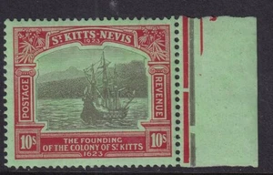 ST.KITTS-NEVIS SG58 1923 10/= NEGRO Y ROJO SOBRE ESMERALDA - MONTADO SIN MONTAR O NUNCA MONTADO - Imagen 1 de 2