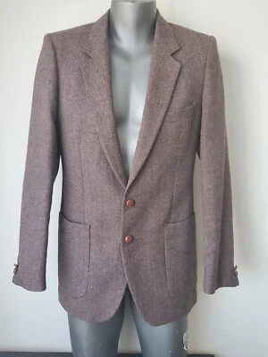 Yves Saint Laurent YSL Men Made in France Vintage Wool Jacket Brown Size 38R - Image 1 of 4