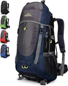 Doshwin 70L Mochila Trekking Camping Viaje Senderismo Mochila Grande Azul Oscuro - Imagen 1 de 6